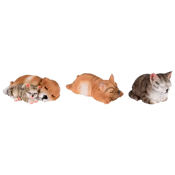 Figurină de gradină ProGarden Câine și pisică Polystone / Multicolor photo 2