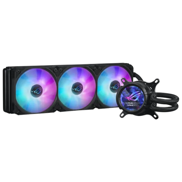 Жидкостное охлаждение Asus ROG Strix LC III 360 ARGB LCD Fluid Dynamic Bearing / 2200 об/мин photo 1