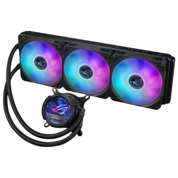 Жидкостное охлаждение Asus ROG Strix LC III 360 ARGB LCD Fluid Dynamic Bearing / 2200 об/мин photo 2