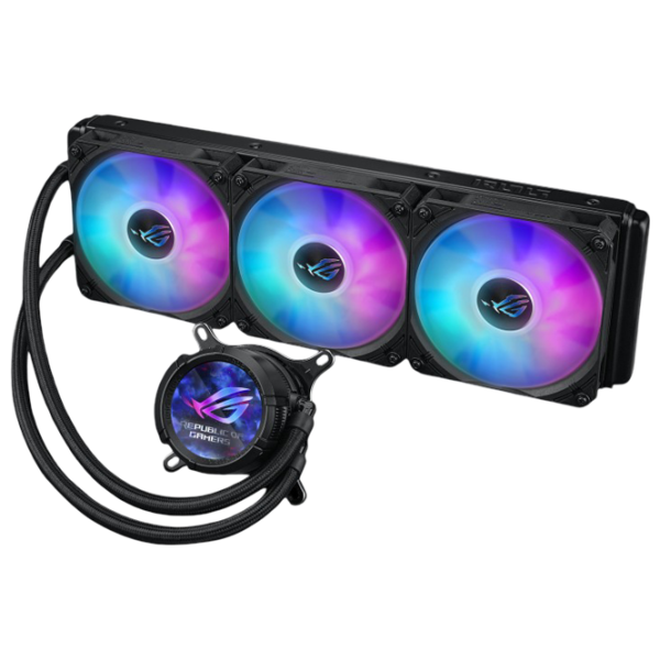 Жидкостное охлаждение Asus ROG Strix LC III 360 ARGB LCD Fluid Dynamic Bearing / 2200 об/мин photo 2