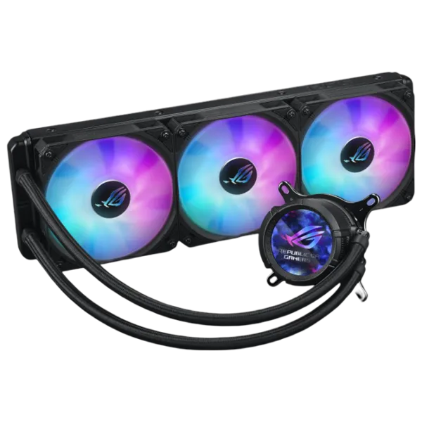 Жидкостное охлаждение Asus ROG Strix LC III 360 ARGB LCD Fluid Dynamic Bearing / 2200 об/мин photo 3