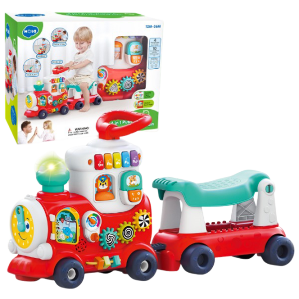 Jucărie de împins și tras Hola Toys HE8990  0+ / Red photo 2 Jucărie de împins și tras Hola Toys HE8990  0+ / Red photo 2