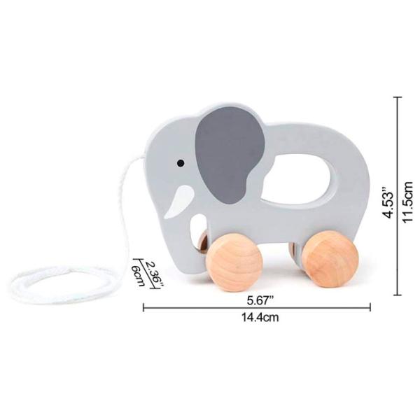 Игрушка каталка Hape E0908  1+ / Серый photo 4 Игрушка каталка Hape E0908  1+ / Серый photo 4