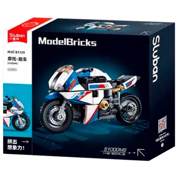 Constructor Sluban S1000MS Motocicletă/ Blue photo 1