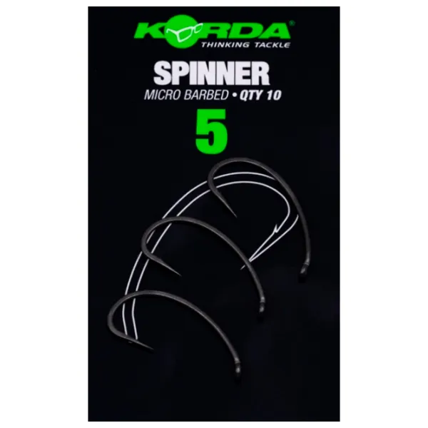Набор крючков Korda Spinner Количество в наборе - 10 / Размер - 5 photo 1