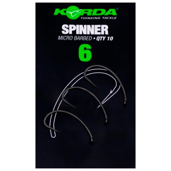 Набор крючков Korda Spinner Количество в наборе - 10 / Размер - 6 photo 1
