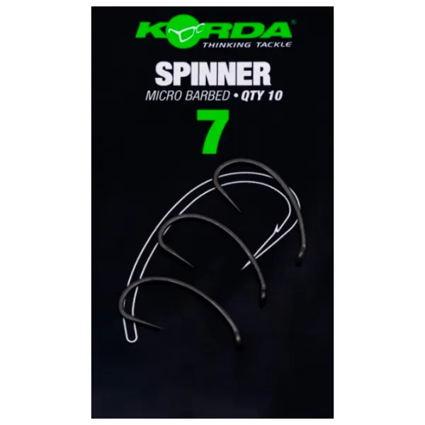 Set de cârlige Korda Spinner Cantitatea în set - 10 / Mărimea - 7 photo 1
