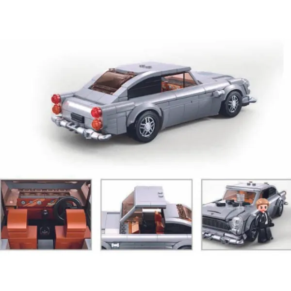 Constructor Sluban Spy car Mașină/ Gray photo 5