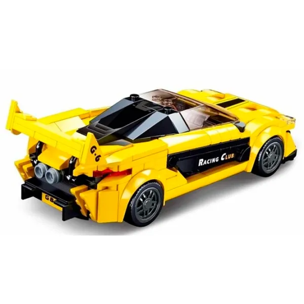 Конструктор Sluban Racing Car English Автомобиль/ Желтый photo 3