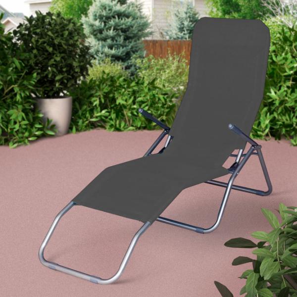 Șezlong ST Leisure Equipment Jamaica Metal / Pânză / Gray Inox photo 3