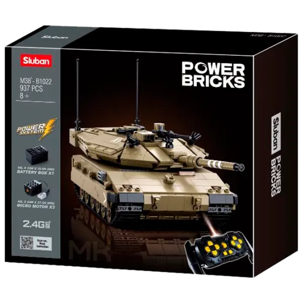 Constructor cu telecomandă Sluban Merkava MK4 Tanc/ Gray photo 1