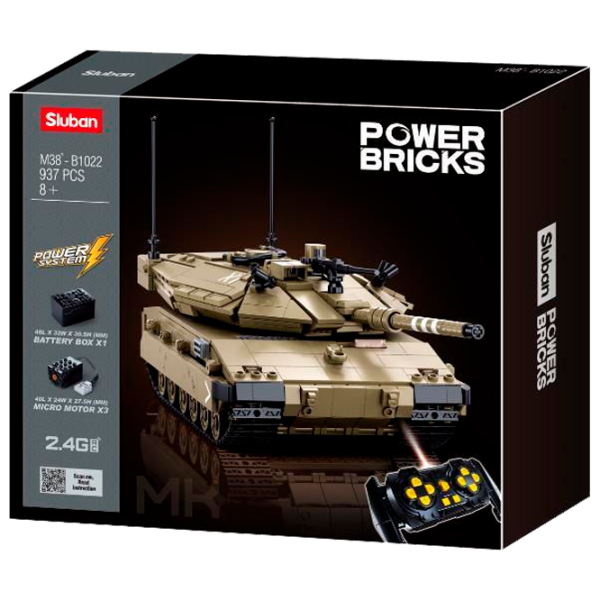 Constructor cu telecomandă Sluban Merkava MK4 Tanc/ Gray photo 1