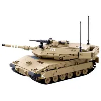 Конструктор с радиоуправлением Sluban Merkava MK4 Танк/ Серый photo 2