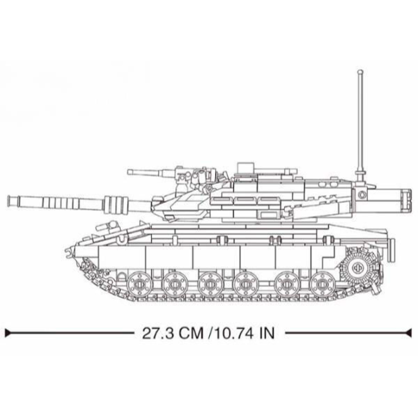 Constructor cu telecomandă Sluban Merkava MK4 Tanc/ Gray photo 4