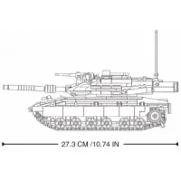 Конструктор с радиоуправлением Sluban Merkava MK4 Танк/ Серый photo 4