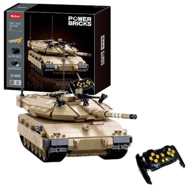 Constructor cu telecomandă Sluban Merkava MK4 Tanc/ Gray photo 5