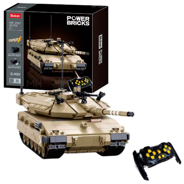 Constructor cu telecomandă Sluban Merkava MK4 Tanc/ Gray photo 5