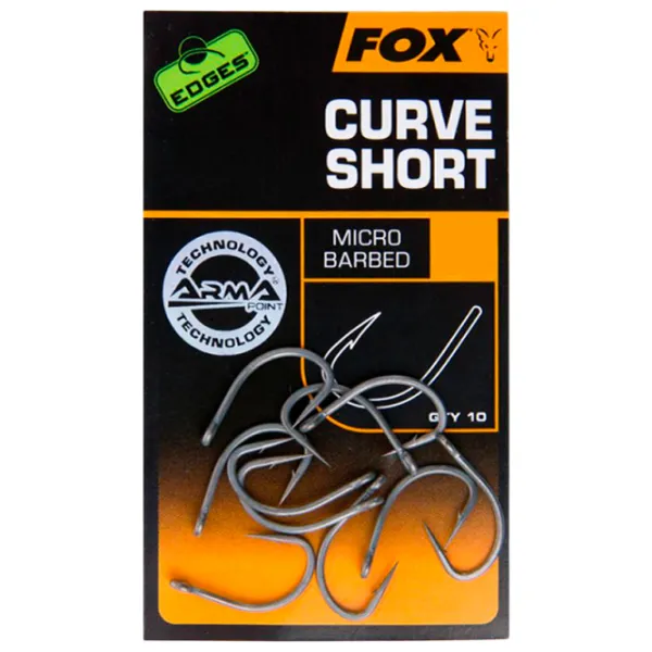 Set de cârlige Fox Edges Armapoint Curve Shank Short Cantitatea în set - 10 / Mărimea - 5 photo 1