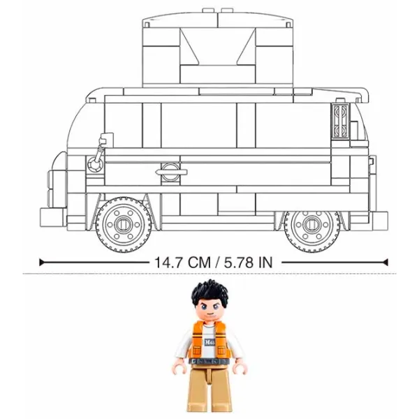 Constructor Sluban TS-2 Camping Mașină/ Blue photo 2
