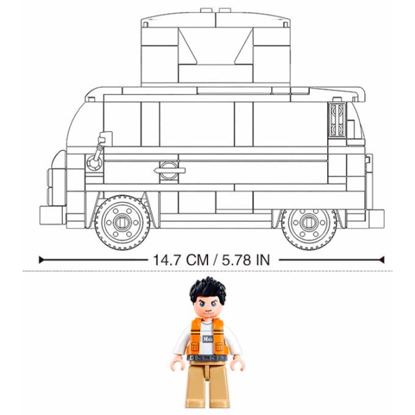 Constructor Sluban TS-2 Camping Mașină/ Blue photo 2