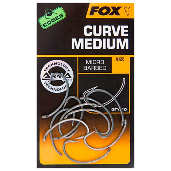 Set de cârlige Fox Edges Armapoint Curve Shank Medium Cantitatea în set - 10 / Mărimea - 6 photo 1