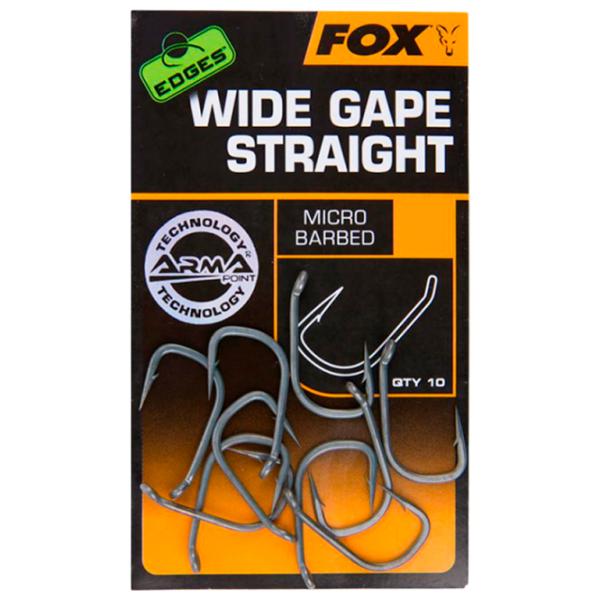 Set de cârlige Fox Wide Gape Straight Cantitatea în set - 10 / Mărimea - 6 photo 1