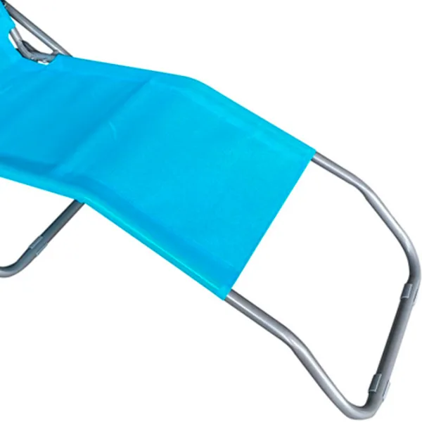 Șezlong ST Leisure Equipment Jamaica Metal / Pânză / Blue Gray photo 3 Șezlong ST Leisure Equipment Jamaica Metal / Pânză / Blue Gray photo 3