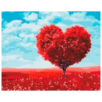 Pictură pe numere BrushMe Inima naturii BS52254 50 x 40 cm / Orizontală