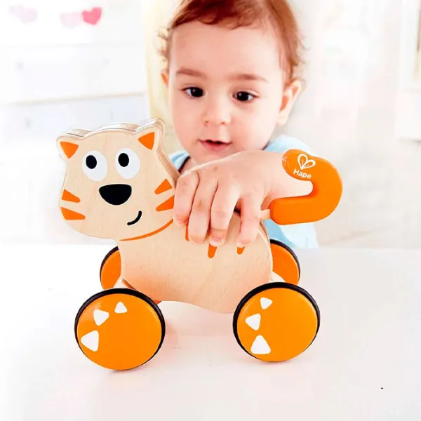 Игрушка каталка Hape E0363  1+ / Оранжевый photo 5 Игрушка каталка Hape E0363  1+ / Оранжевый photo 5