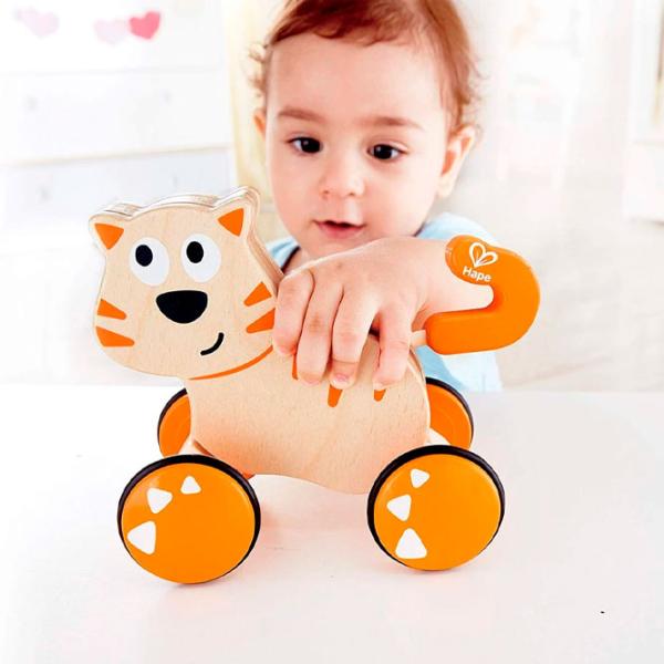 Игрушка каталка Hape E0363  1+ / Оранжевый photo 5 Игрушка каталка Hape E0363  1+ / Оранжевый photo 5