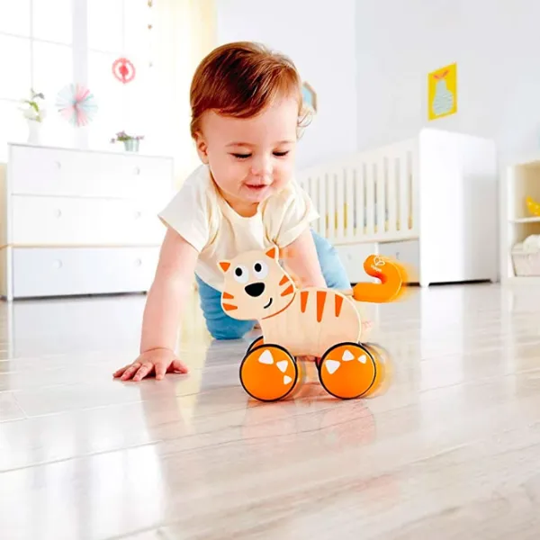 Игрушка каталка Hape E0363  1+ / Оранжевый photo 6 Игрушка каталка Hape E0363  1+ / Оранжевый photo 6