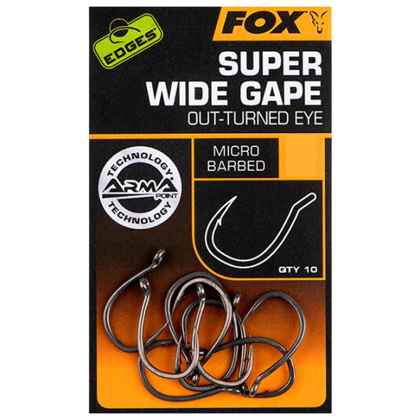 Set de cârlige Fox Super Wide Gape Outturned eye Cantitatea în set - 10 / Mărimea - 5 photo 1