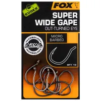Набор крючков Fox Super Wide Gape Outturned eye Количество в наборе - 10 / Размер - 5