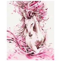 Pictură pe numere BrushMe Cal grațios BS22388 50 x 40 cm / Verticală