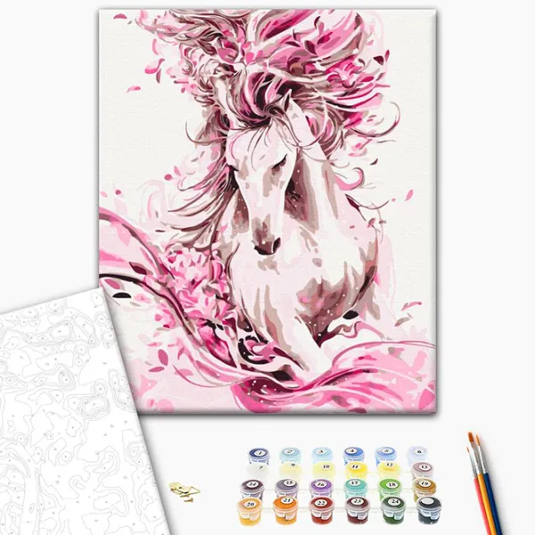 Pictură pe numere BrushMe Cal grațios BS22388 50 x 40 cm / Verticală photo 3 Pictură pe numere BrushMe Cal grațios BS22388 50 x 40 cm / Verticală photo 3