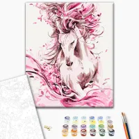 Картина по номерам BrushMe Изысканный конь BS22388 50 x 40 см / Вертикальная photo 3