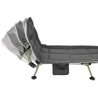 Șezlong Enero Camp Deluxe Hoiday Oțel / Oxford / Gray Green photo 8