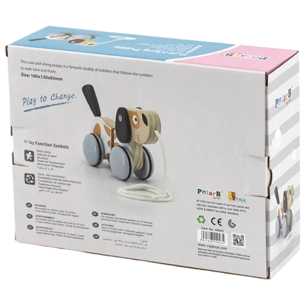 Игрушка каталка PolarB 44043  1+ / Серый photo 9 Игрушка каталка PolarB 44043  1+ / Серый photo 9