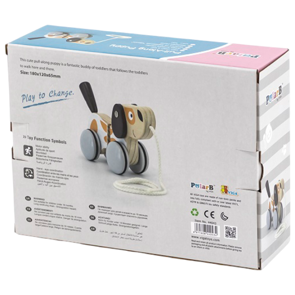 Игрушка каталка PolarB 44043  1+ / Серый photo 9 Игрушка каталка PolarB 44043  1+ / Серый photo 9
