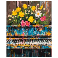 Pictură pe numere BrushMe Expresia muzicii BS54046 50 x 40 cm / Verticală