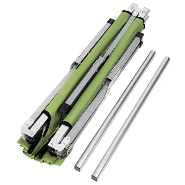 Șezlong Enero Camp 1048864 Aluminiu / Oxford / Green Gray photo 5 Șezlong Enero Camp 1048864 Aluminiu / Oxford / Green Gray photo 5