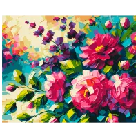 Pictură pe numere BrushMe Flori de vară. Oleg Loburak BS54159 50 x 40 cm / Orizontală