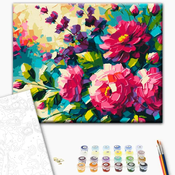 Pictură pe numere BrushMe Flori de vară. Oleg Loburak BS54159 50 x 40 cm / Orizontală photo 3 Pictură pe numere BrushMe Flori de vară. Oleg Loburak BS54159 50 x 40 cm / Orizontală photo 3