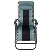 Șezlong Saska Garden 1055732 Plastic / Oxford / Gray Black