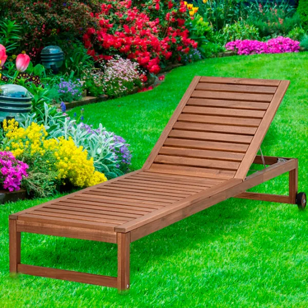 Шезлонг Ikea Nammaro Массив / Массив / Коричневый Brown photo 2 Шезлонг Ikea Nammaro Массив / Массив / Коричневый Brown photo 2