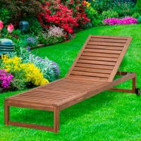 Шезлонг Ikea Nammaro Массив / Массив / Коричневый Brown photo 2