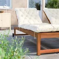 Шезлонг Ikea Nammaro Массив / Массив / Коричневый Brown photo 5