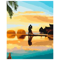 Картина по номерам BrushMe Восход любви BS52863 50 x 40 см / Вертикальная