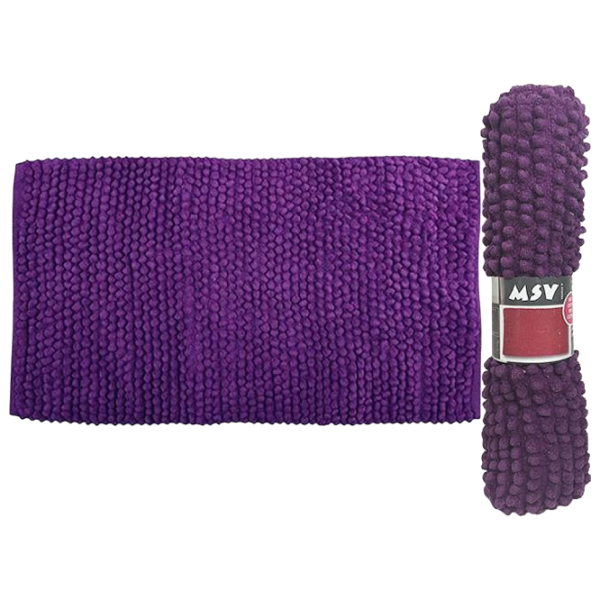 Covoraș de baie MSV 40688 Microfibră / Lilac photo 1