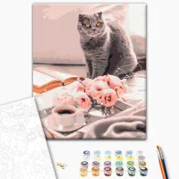 Картина по номерам BrushMe Любимый британец BS51927FC 50 x 40 см / Вертикальная photo 2